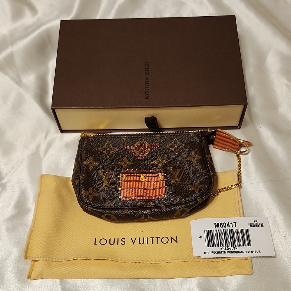 Louis Vuitton Monogram Mini Bag with Gold Accents